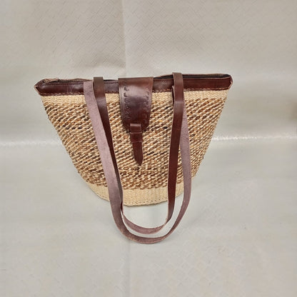 Handmade Woven Sisal Sling Bag - Boho Eco-Friendly Crossbody Bag | Sustainable Natural Fiber Purse | African Artisan Handcrafted Bag
