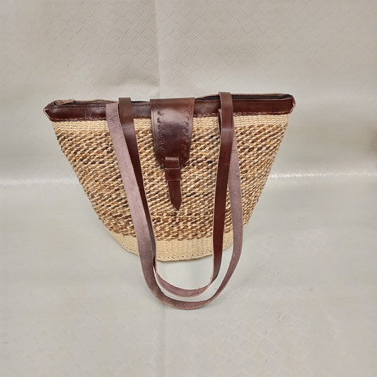 Handmade Woven Sisal Sling Bag - Boho Eco-Friendly Crossbody Bag | Sustainable Natural Fiber Purse | African Artisan Handcrafted Bag