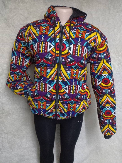African unisex bomber jacket/Handmade Custom Winter Hood/Warm jacket /Custom Winter Hood/Personalized Winter hood/christmass gift