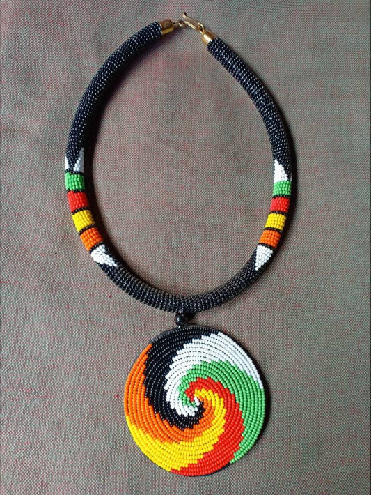 Boho Statement Jewelry/Colorful Seed Bead Necklace/Layered Necklace for Women/Gift for Her/Handmade Beaded Necklace/gift for women