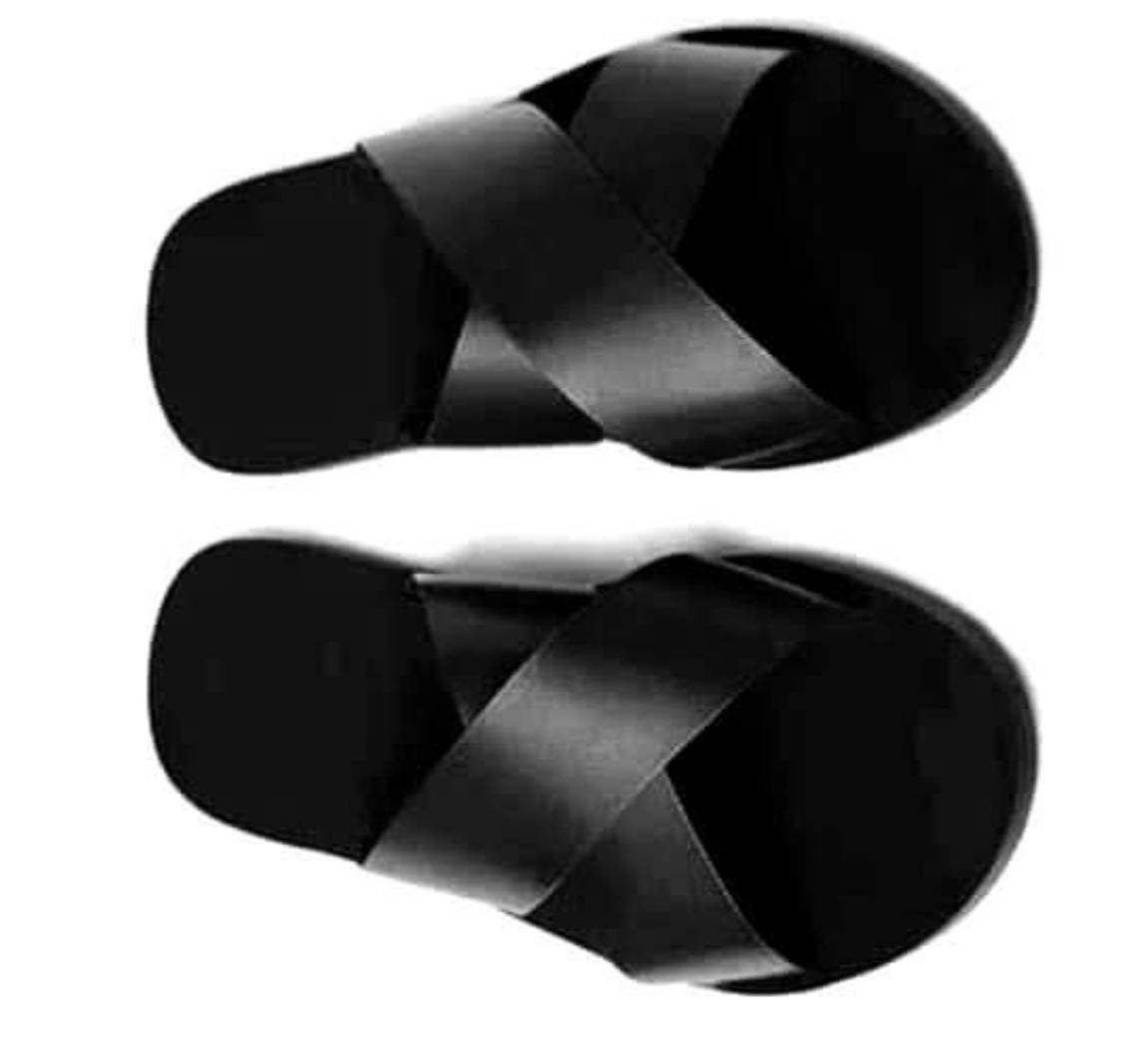 Handmade African Men's Sandals/Genuine Leather Beaded Flip-Flops/Comfortable Summer Sandals for Men/African Shoes/Unique Gift for Him