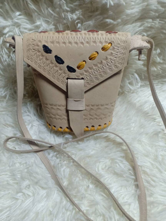 Genuine Leather Sling Bag - Handmade Vintage Crossbody Bag | Stylish Minimalist Leather Purse | Boho Chic Shoulder Bag for Everyday Use Gift