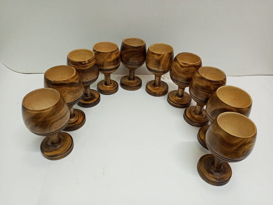 Nature's Embrace: Wholesale Handcrafted Wooden wine glass,wooden glass,hand carved glass,wooden ,kitchen, eco-friendly,gift for mum