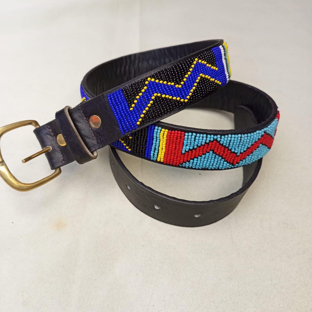 Maasai belt, Leather belt, Beaded belt, Handmade belt, Christmas gifts for loved ones African beaded belt, unisex belt, Casual belt, Boho