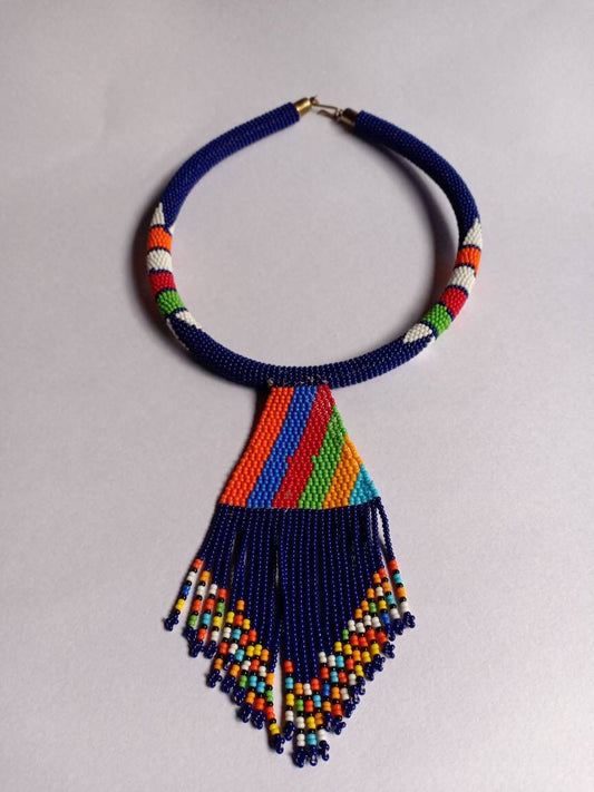 Boho Statement Jewelry/Colorful Seed Bead Necklace/Layered Necklace for Women/Gift for Her/Handmade Beaded Necklace/gift for women