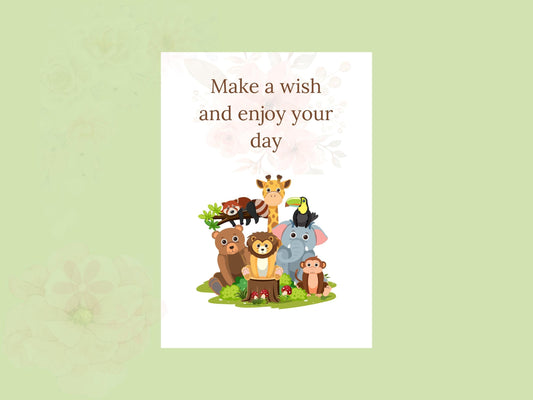 Digital Birthday Card - Instant Download - Cute & Creative Birthday E-Card - No Customization - Perfect for Any Age. single-side digital