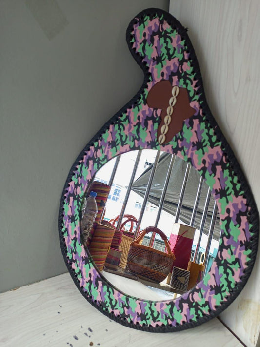 Elegant Art Decor Mirror | Unique Christmas Gift | Modern Wall Mirror for Home Decor | Holiday Living Room Accent | Handcrafted Mirror Gift