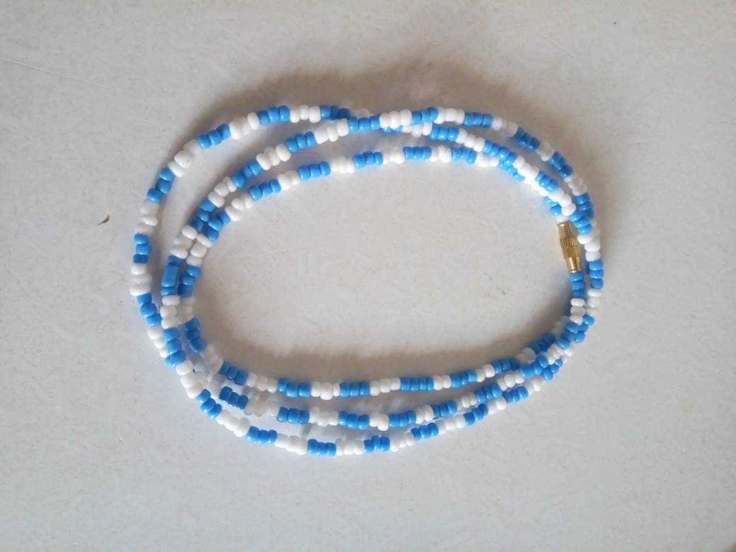 Handmade Waist Beads for Women/African Beaded Body Jewelry/Boho Style, Weight Loss, Belly Chain, Custom Size