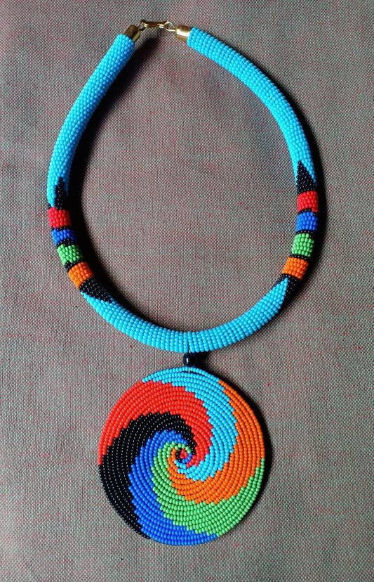 Boho Statement Jewelry/Colorful Seed Bead Necklace/Layered Necklace for Women/Gift for Her/Handmade Beaded Necklace/gift for women