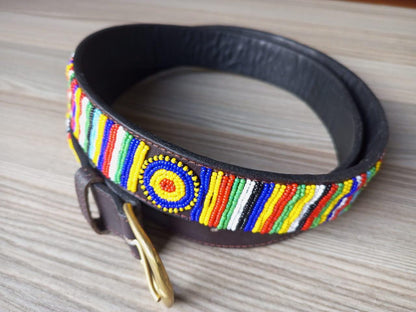 Maasai belt, Leather belt, Beaded belt, Handmade belt, Christmas gifts for loved ones African beaded belt, unisex belt, Casual belt, Boho