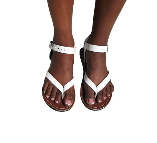CUSTOMIZED Pure leather Sandals/Authentic Maasai-Style Leather Flip-Flops Women/Boho Beach Sandals/Comfortable Summer Sandal African Gifts