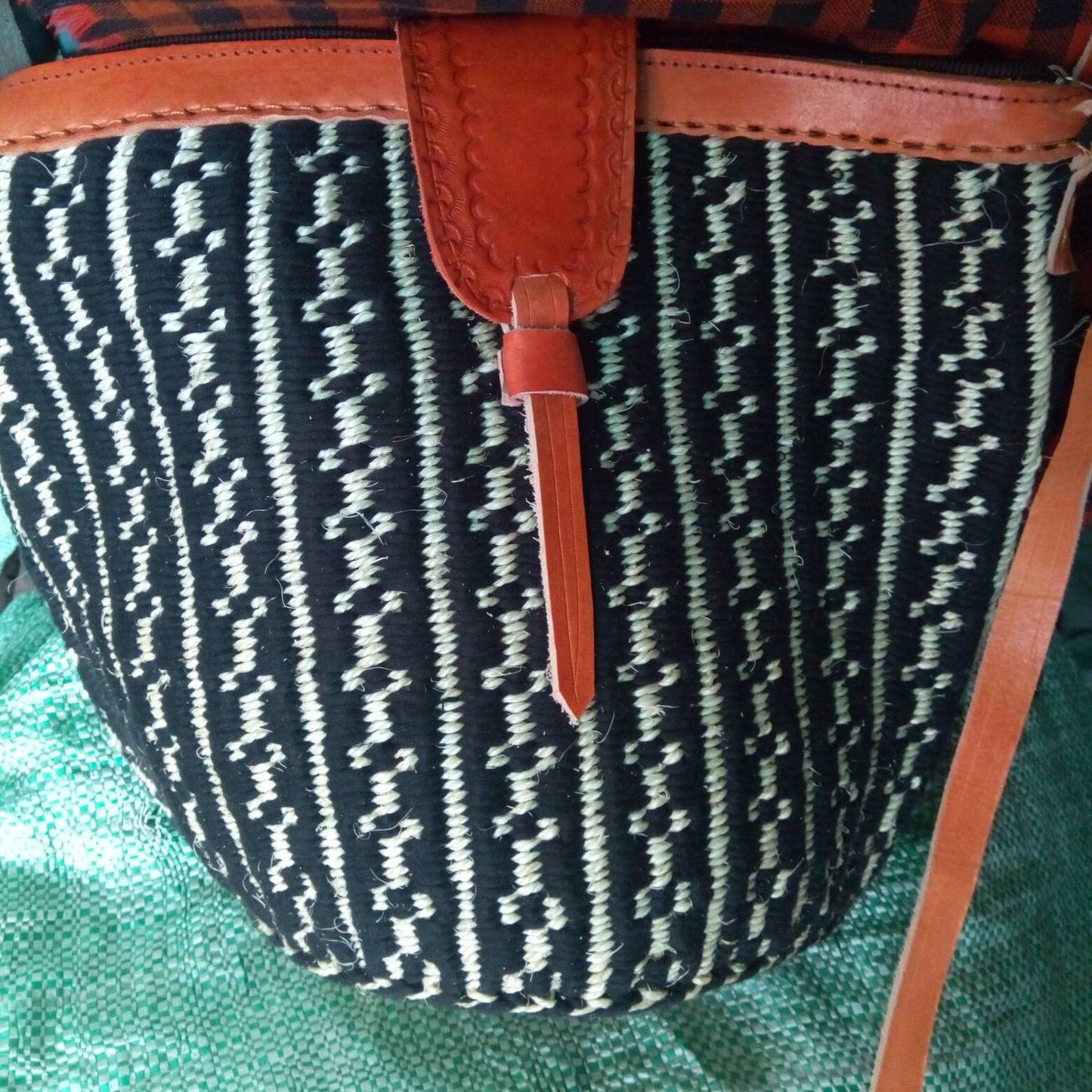 Handmade Woven Sisal Sling Bag - Boho Eco-Friendly Crossbody Bag | Sustainable Natural Fiber Purse | African Artisan Handcrafted Bag