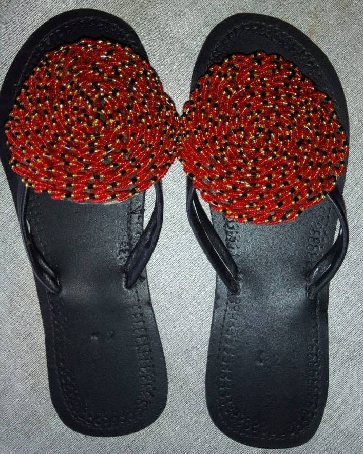 CUSTOMIZED African beaded sandals, summer sandals, Christmas gift for her,mom gift,beach sandals, leather sandals,