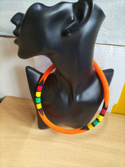 Boho Statement Jewelry/Colorful Seed Bead Necklace/Layered Necklace for Women/Gift for Her/Handmade Beaded Necklace/gift for women
