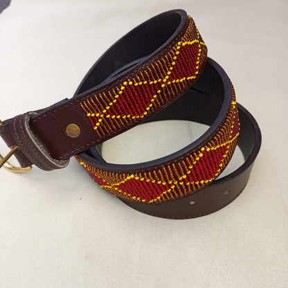 Maasai belt, Leather belt, Beaded belt, Handmade belt, Christmas gifts for loved ones African beaded belt, unisex belt, Casual belt, Boho