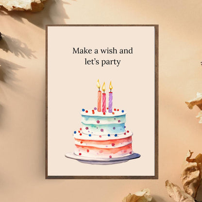 Digital Birthday Card - Instant Download - Cute & Creative Birthday E-Card - No Customization - Perfect for Any Age. single-sided digita