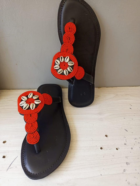 CUSTOMIZED African beaded sandals, summer sandals, Christmas gift for her,mom gift,beach sandals, leather sandals,