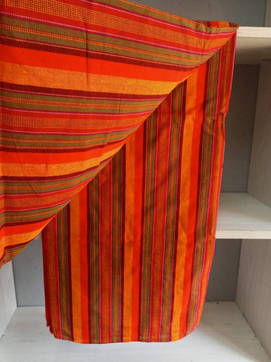 Authentic Maasai Shuka Blanket - Traditional African Tribal Wrap, Red Plaid Safari Blanket for Home Décor or Outdoor Adventures