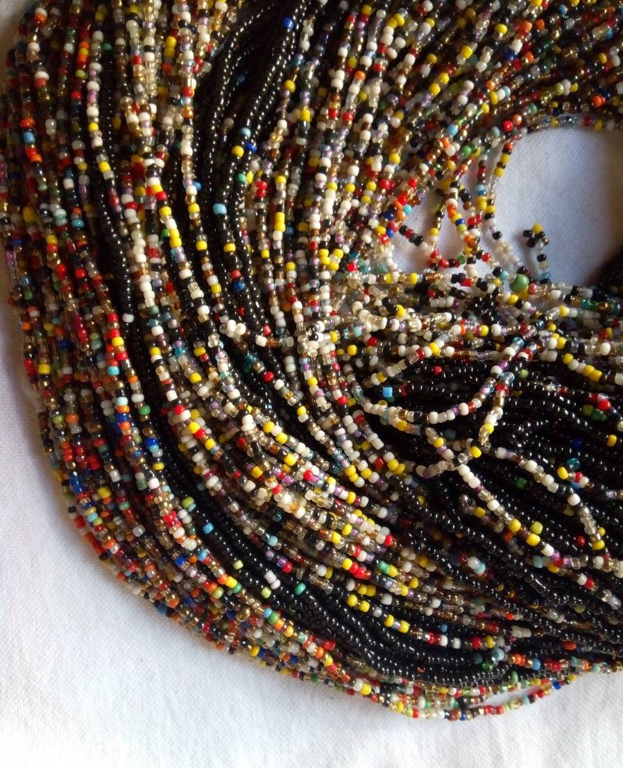 Handmade Waist Beads for Women/African Beaded Body Jewelry/Boho Style, Weight Loss, Belly Chain, Custom Size