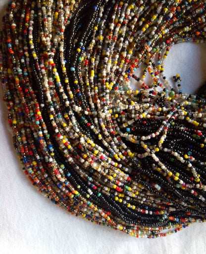 Handmade Waist Beads for Women/African Beaded Body Jewelry/Boho Style, Weight Loss, Belly Chain, Custom Size