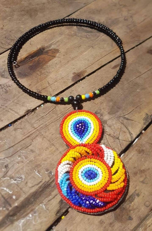 Boho Statement Jewelry/Colorful Seed Bead Necklace/Layered Necklace for Women/Gift for Her/Handmade Beaded Necklace/gift for women