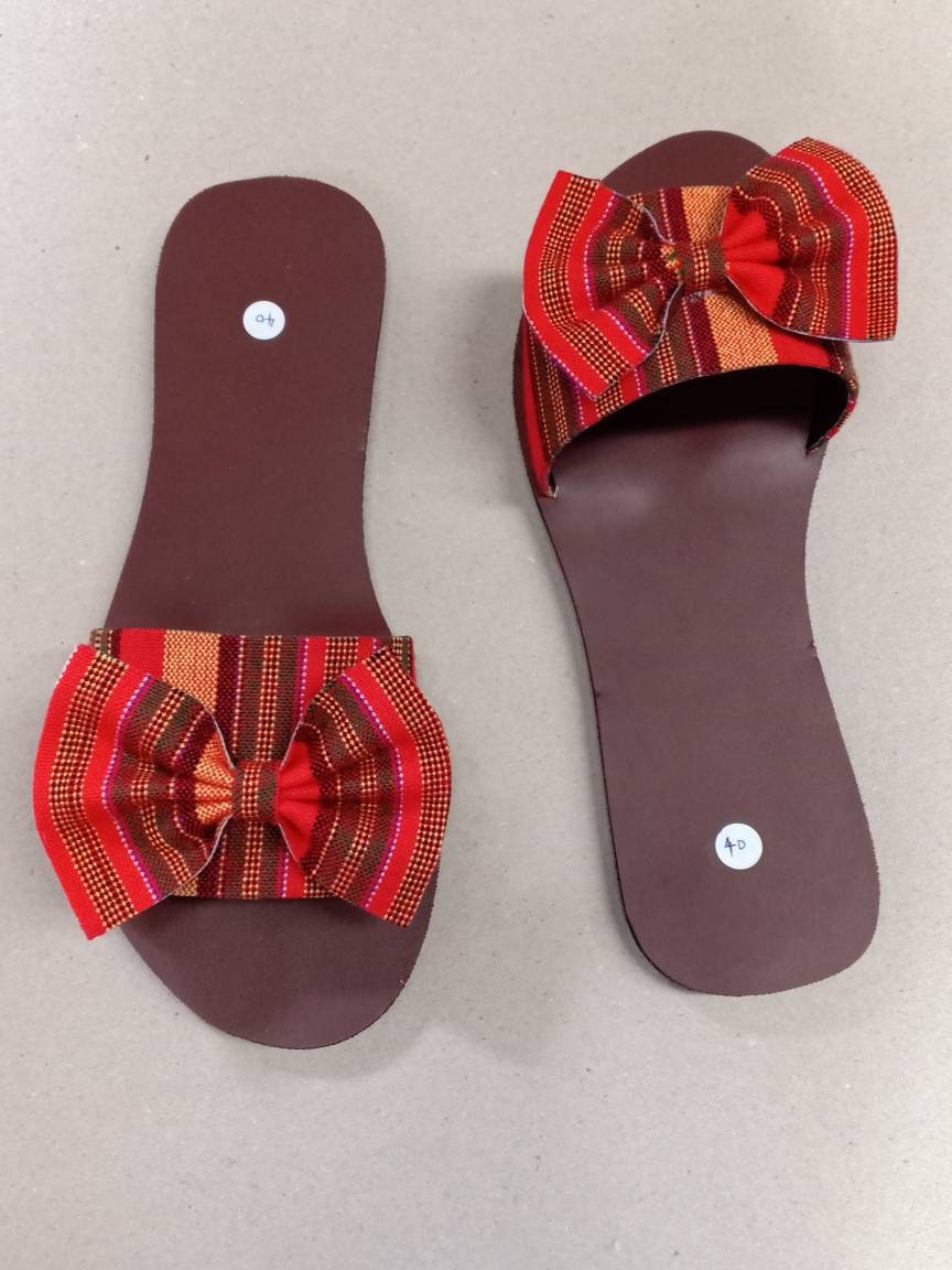 Handmade African Beaded Sandals/Authentic Maasai-Style Leather Flip-Flops Women/Boho Beach Sandals/Comfortable Summer Sandal African Gifts