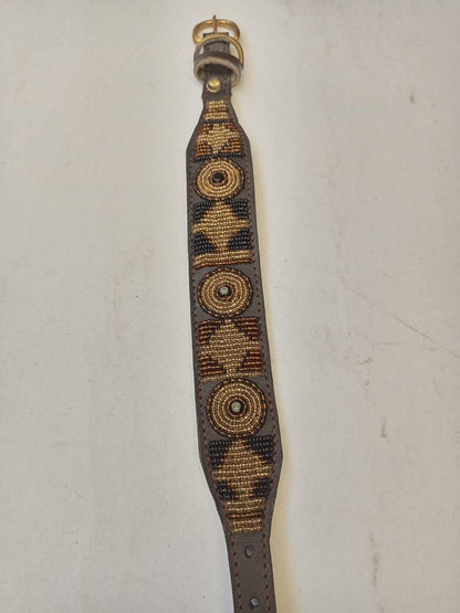 African Beaded Collar, Handmade Dog Collar , Maasai collar, Leather collar, Pet Gift, Christmas gift, Pet collar, Dog leash, Pet lead