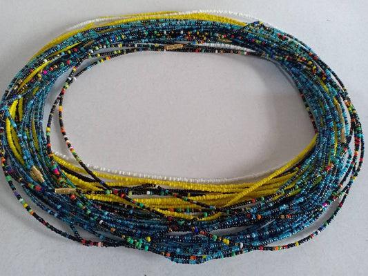 Handmade Waist Beads for Women/African Beaded Body Jewelry/Boho Style, Weight Loss, Belly Chain, Custom Size