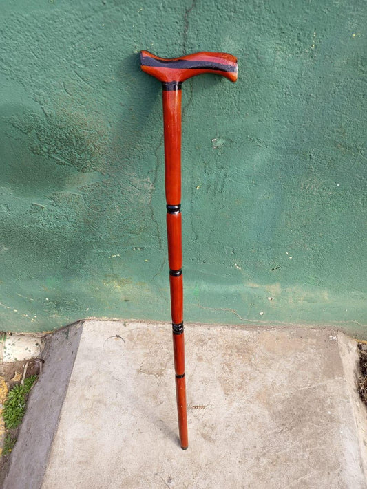African wood Original Hiking Walking stick/Handmade Kenya Africa Mahogany Hardwood UnisexCane/Hand designed Cane/ Wooden walking stick