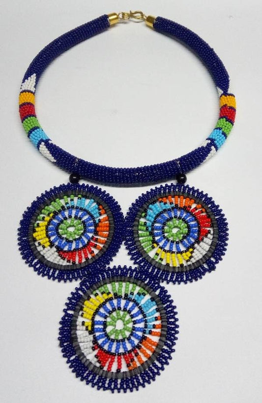 Boho Statement Jewelry/Colorful Seed Bead Necklace/Layered Necklace for Women/Gift for Her/Handmade Beaded Necklace/gift for women