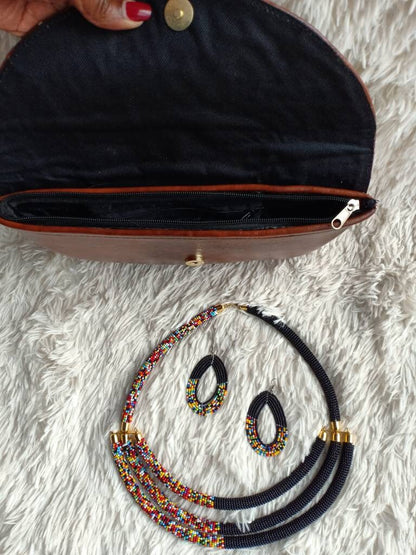 Boho Statement Jewelry/Colorful Seed Bead Necklace/Layered Necklace for Women/Gift for Her/Handmade Beaded Necklace/gift for women