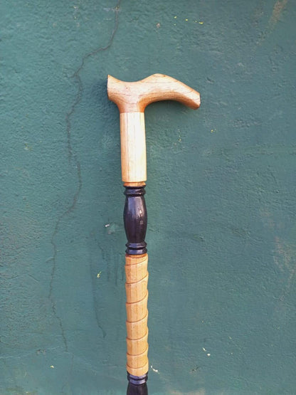 African wood Original Hiking Walking stick/Handmade Kenya Africa Mahogany Hardwood UnisexCane/Hand designed Cane/ Wooden walking stick