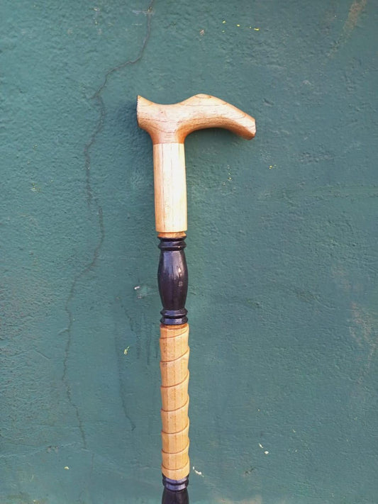 African wood Original Hiking Walking stick/Handmade Kenya Africa Mahogany Hardwood UnisexCane/Hand designed Cane/ Wooden walking stick