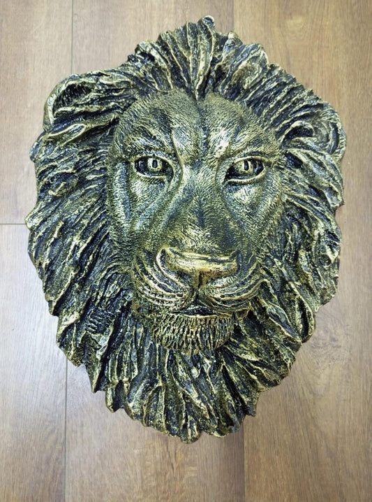 Handmade Lion Head Wall Art/Fiber Lion Sculpture/Unique African Safari Decor/Boho Jungle Theme/Animal Wall Art/Wildlife Home Decor