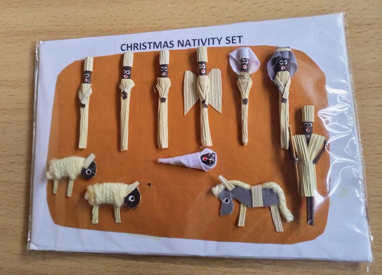 Handmade Nativity Christmas Card Set/Religious Holiday Cards/Christian GreetingCards/Unique Nativity Scene Art/Spiritual ChristmasStationery