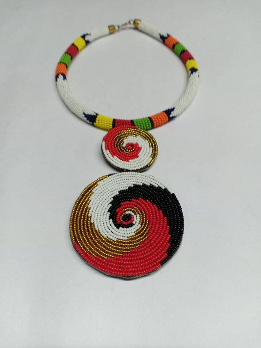 Boho Statement Jewelry/Colorful Seed Bead Necklace/Layered Necklace for Women/Gift for Her/Handmade Beaded Necklace/gift for women