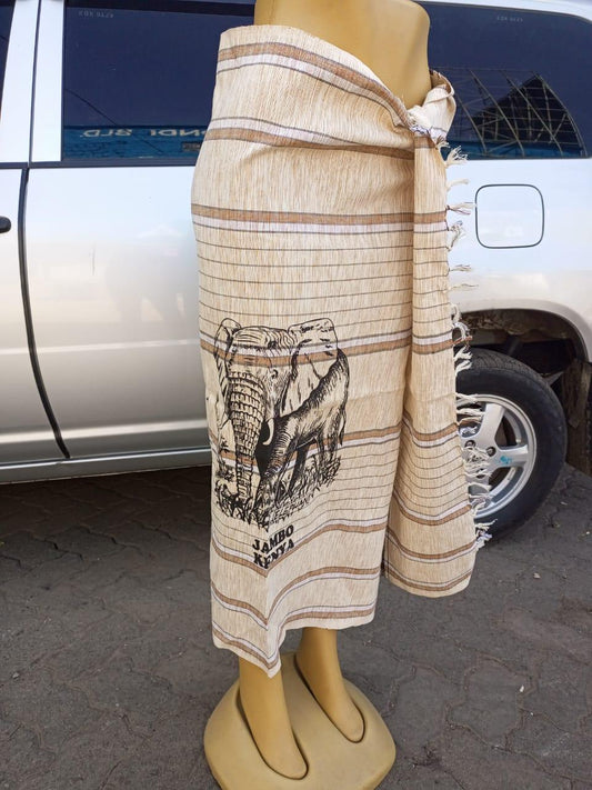 Hakuna Matata Authentic Kenyan Kikoy, Handwoven Wraps - Scarves & Beachwear, African Sarong, Beach Cover Up