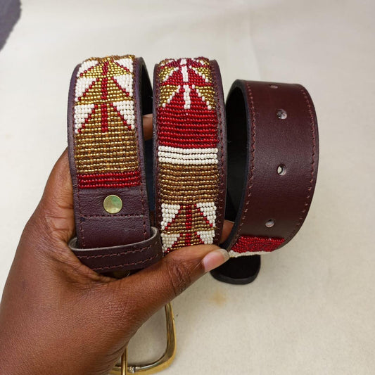 Maasai belt, Leather belt, Beaded belt, Handmade belt, Christmas gifts for loved ones African beaded belt, unisex belt, Casual belt, Boho