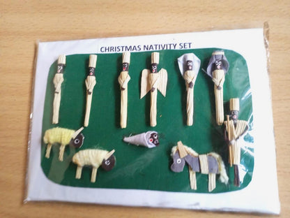 Handmade Nativity Christmas Card Set/Religious Holiday Cards/Christian GreetingCards/Unique Nativity Scene Art/Spiritual ChristmasStationery