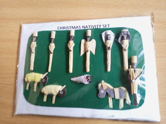 Handmade Nativity Christmas Card Set/Religious Holiday Cards/Christian GreetingCards/Unique Nativity Scene Art/Spiritual ChristmasStationery