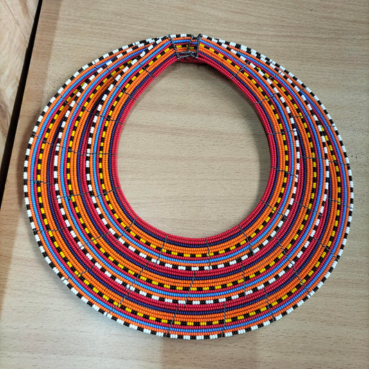 Boho Statement Jewelry/Colorful Seed Bead Necklace/Layered Necklace for Women/Gift for Her/Handmade Beaded Necklace/gift for women