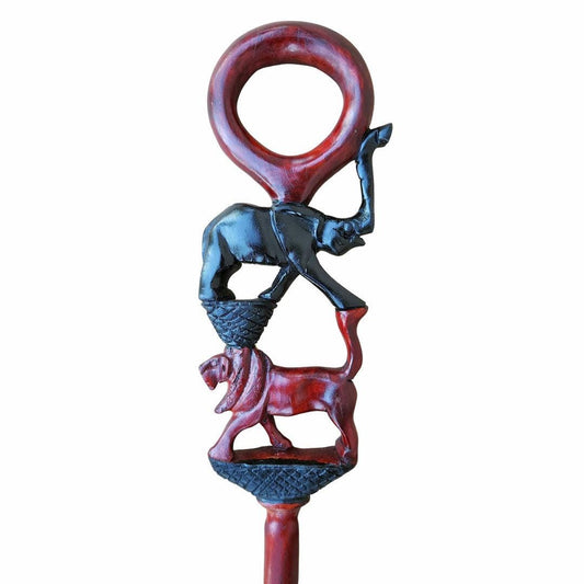 African wood Original Hiking Walking stick/Handmade Kenya Africa Mahogany Hardwood UnisexCane/Hand designed Cane/ Wooden walking stick