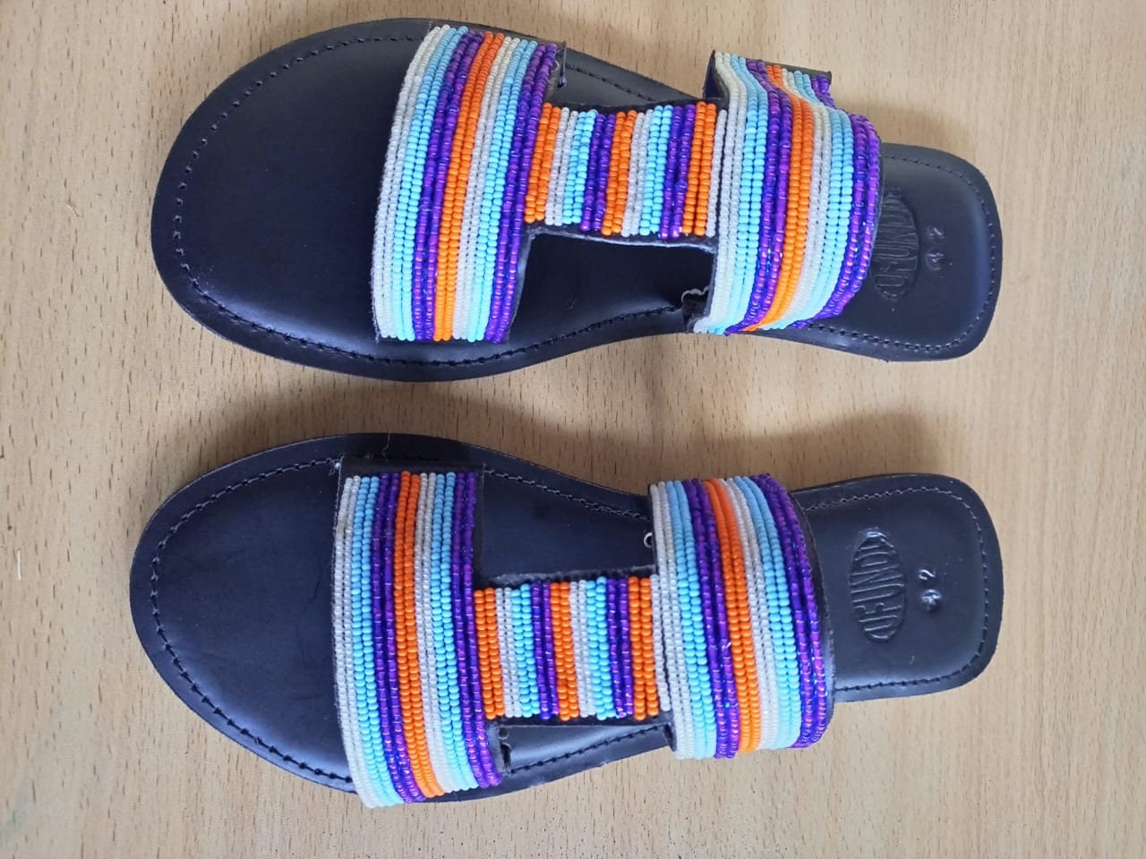 Handmade African Beaded Sandals/Authentic Maasai-Style Leather Flip-Flops Women/Boho Beach Sandals/Comfortable Summer Sandal African Gifts