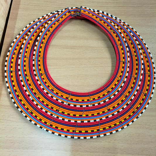 Boho Statement Jewelry/Colorful Seed Bead Necklace/Layered Necklace for Women/Gift for Her/Handmade Beaded Necklace/gift for women