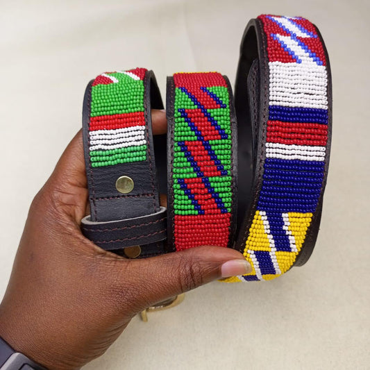 Maasai belt, Leather belt, Beaded belt, Handmade belt, Christmas gifts for loved ones African beaded belt, unisex belt, Casual belt, Boho