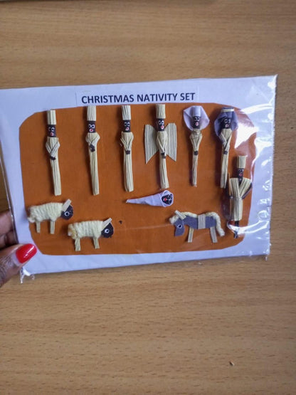 Handmade Nativity Christmas Card Set/Religious Holiday Cards/Christian GreetingCards/Unique Nativity Scene Art/Spiritual ChristmasStationery
