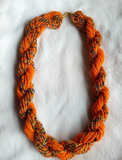 Boho Statement Jewelry/Colorful Seed Bead Necklace/Layered Necklace for Women/Gift for Her/Handmade Beaded Necklace/gift for women