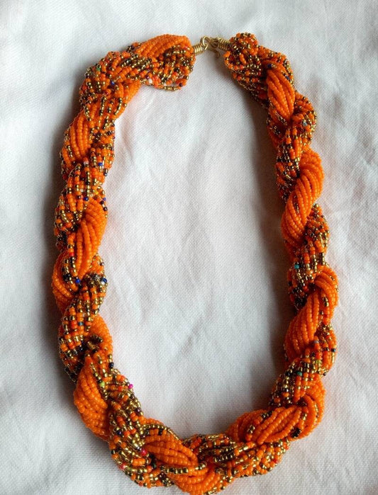Boho Statement Jewelry/Colorful Seed Bead Necklace/Layered Necklace for Women/Gift for Her/Handmade Beaded Necklace/gift for women