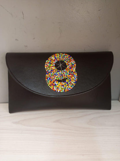 Black leather African purses, bags,African bag, women purses , gift for her, christmas gift for loved ones,clutch bags, mother's day gifts