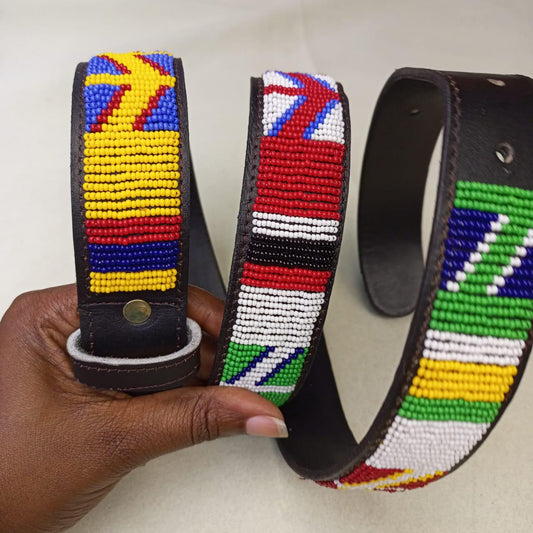 Maasai belt, Leather belt, Beaded belt, Handmade belt, Christmas gifts for loved ones African beaded belt, unisex belt, Casual belt, Boho
